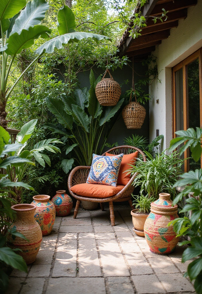 25 Eye-Catching Tropical Garden Decor Ideas That Will Wow Your Guests! - 13. Tropical Decor Accents