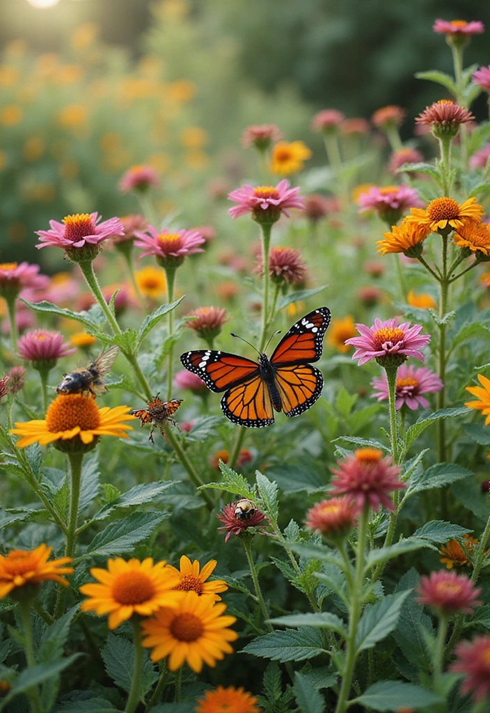22 Seasonal Flower Garden Ideas That Ensure Year-Round Beauty in Your Yard! - 14. Pollinator Paradise: Butterfly Bush and Milkweed
