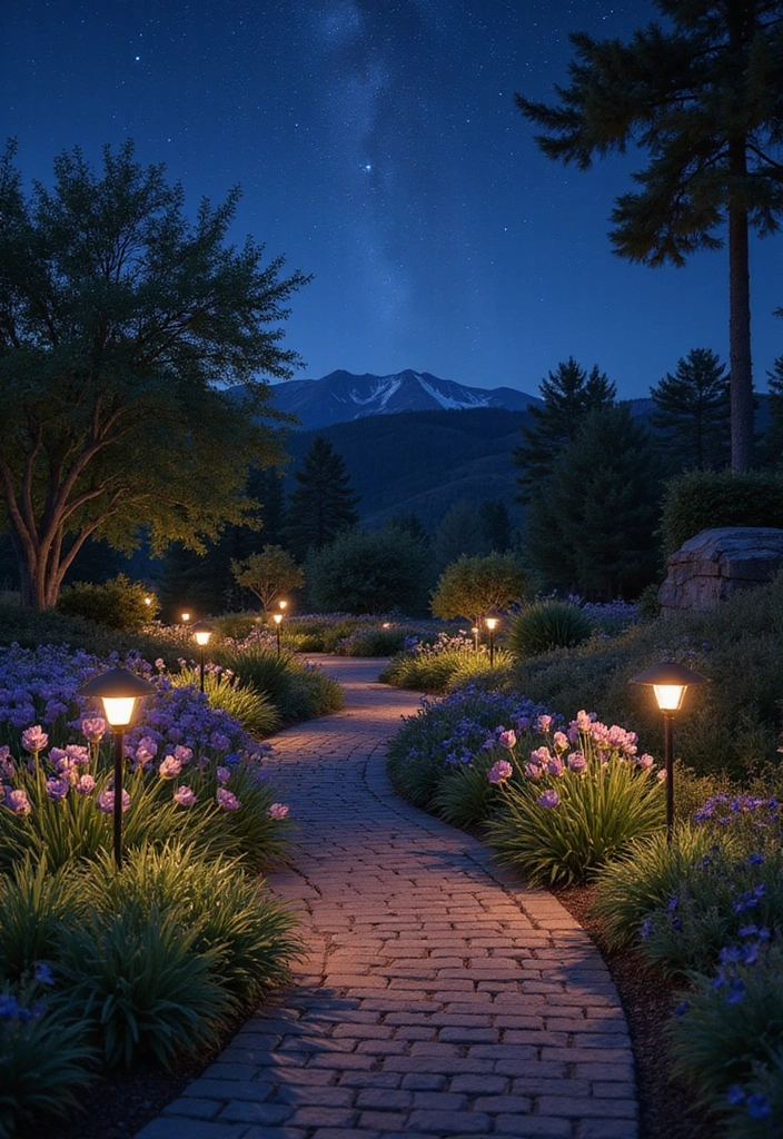 22 Colorful Landscaping Ideas That Will Make Your Flower Garden Truly Magical! - 11. Magical Night Gardens