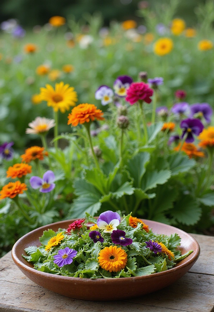 22 Colorful Landscaping Ideas That Will Make Your Flower Garden Truly Magical! - 3. Edible Flower Gardens