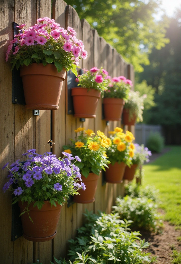 28 Flower Pot Outdoor Ideas That Will Turn Your Garden Into a Blooming Wonderland! - 1. Vertical Garden Pots