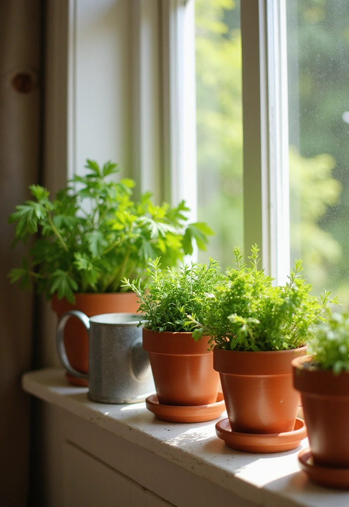 15 DIY Indoor Herb Garden Hacks That'll Transform Your Space (Wait Until You See #8!) - 9. Terracotta Pot Herb Garden