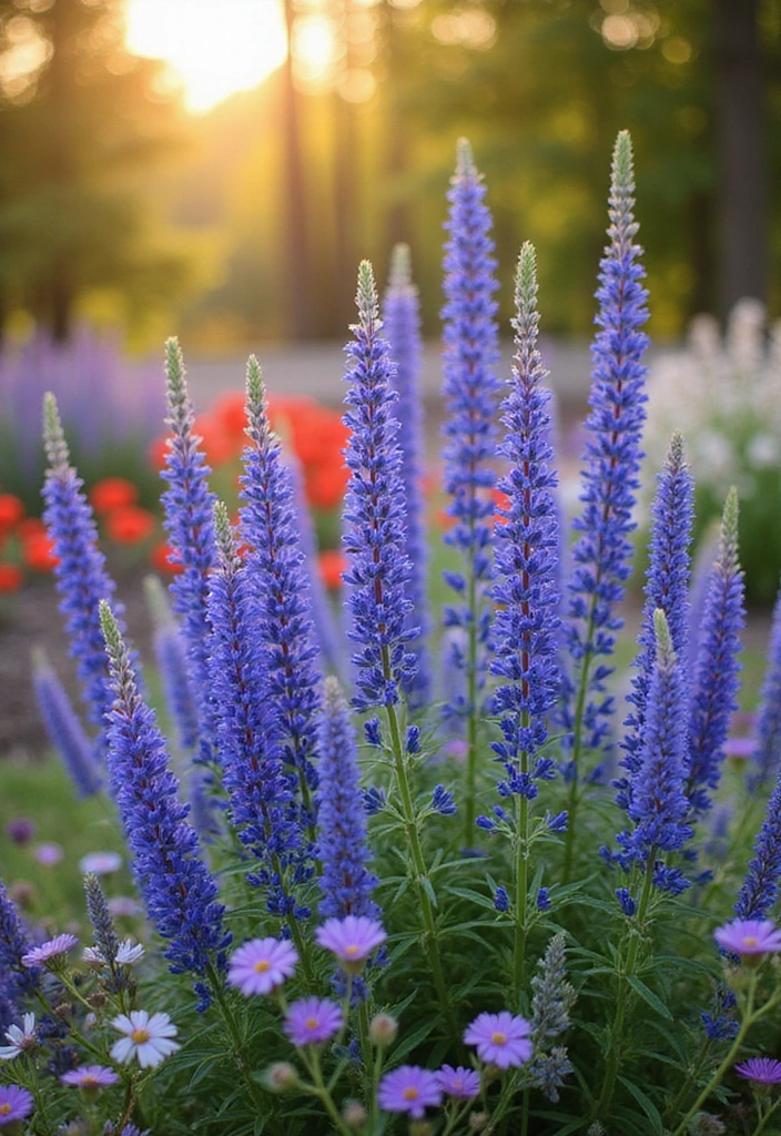 20 Colorful Perennial Flowers That Will Make Your Neighbors Envy Your Garden! - 5. Salvia (Salvia nemorosa)