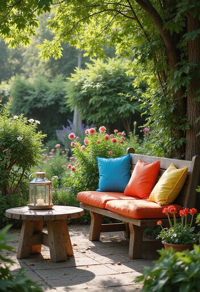 22 Colorful Landscaping Ideas That Will Make Your Flower Garden Truly Magical! - 10. Garden Seating Areas