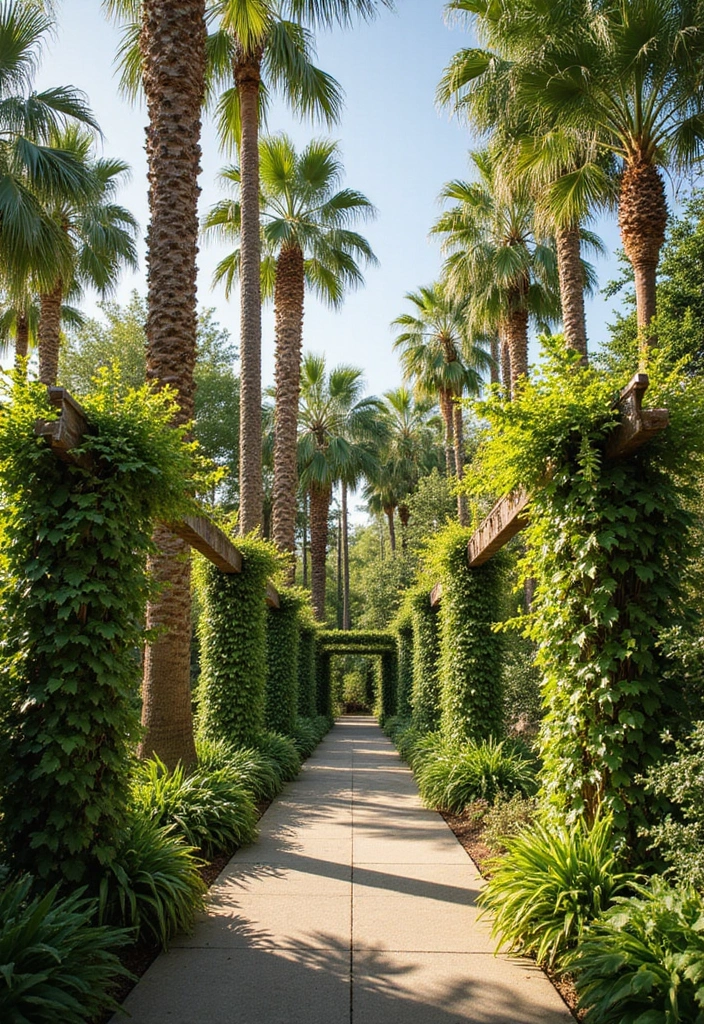 25 Eye-Catching Tropical Garden Decor Ideas That Will Wow Your Guests! - 11. Lush Greenery Backdrops