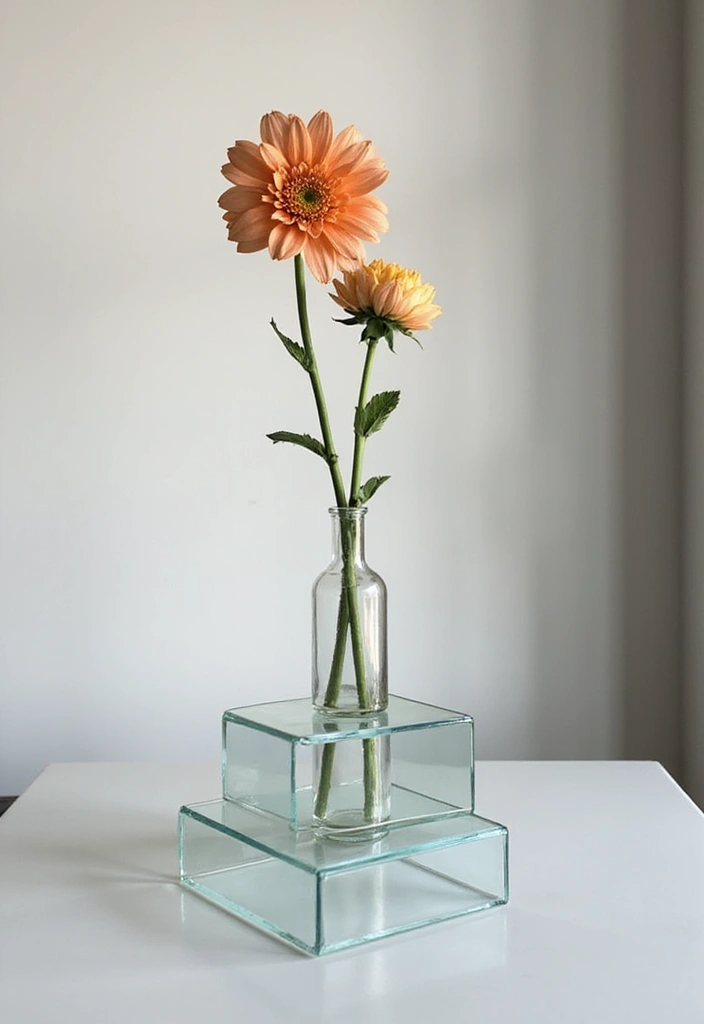 25 Clever Flower Stands for Small Spaces (You’ll Wish You Knew #4 Sooner!) - 7. Minimalist Flower Stands