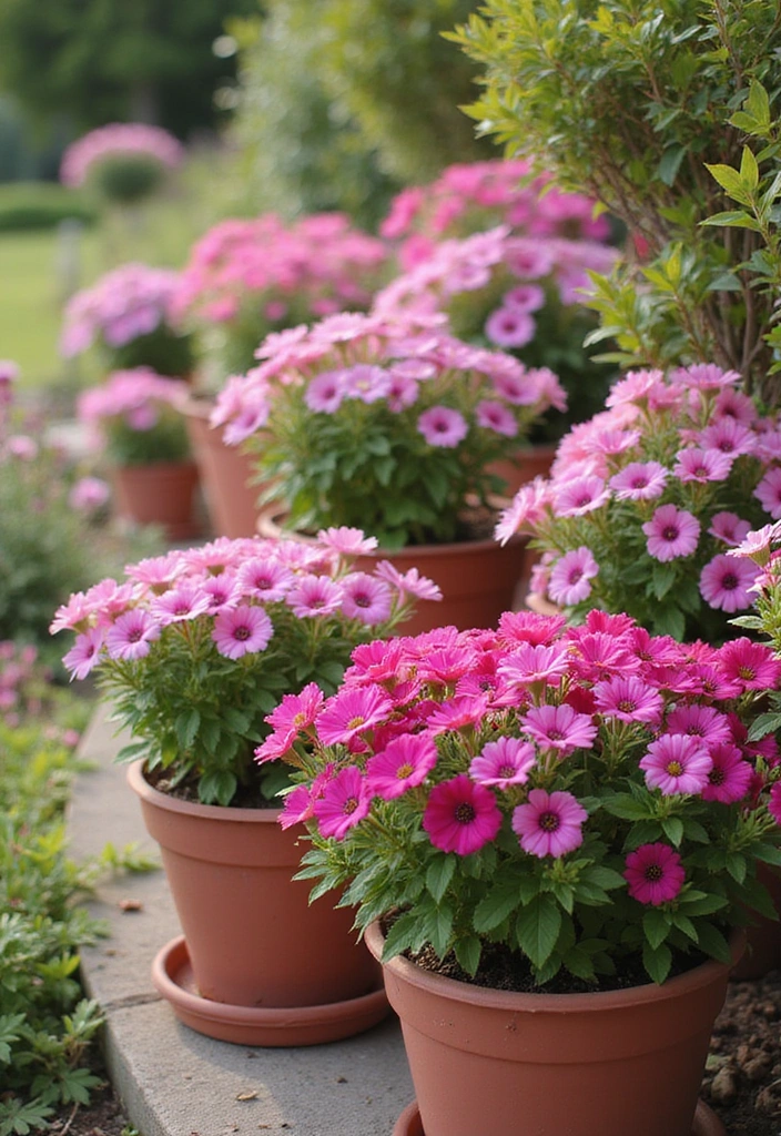 28 Flower Pot Outdoor Ideas That Will Turn Your Garden Into a Blooming Wonderland! - 15. Color-Themed Flower Gardens