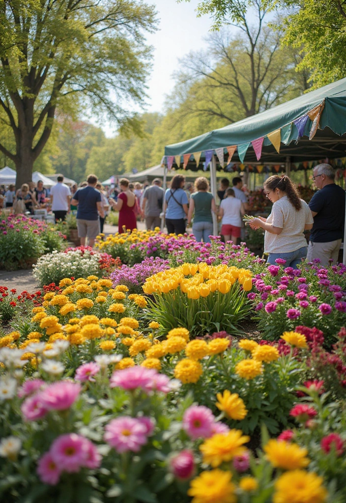 22 Colorful Landscaping Ideas That Will Make Your Flower Garden Truly Magical! - 15. Seasonal Flower Festivals
