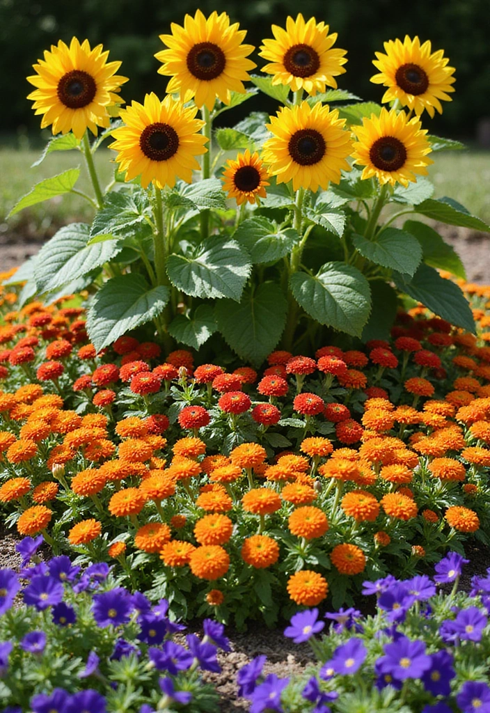 22 Colorful Landscaping Ideas That Will Make Your Flower Garden Truly Magical! - 7. Layered Flower Beds