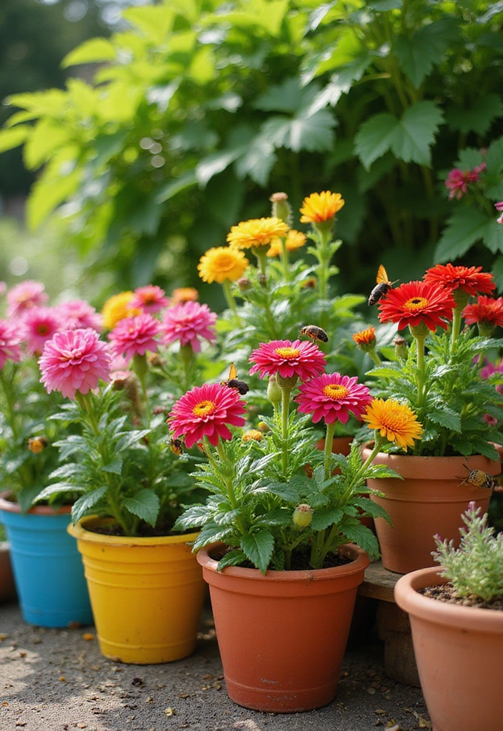 28 Flower Pot Outdoor Ideas That Will Turn Your Garden Into a Blooming Wonderland! - 3. Colorful Terracotta Pots