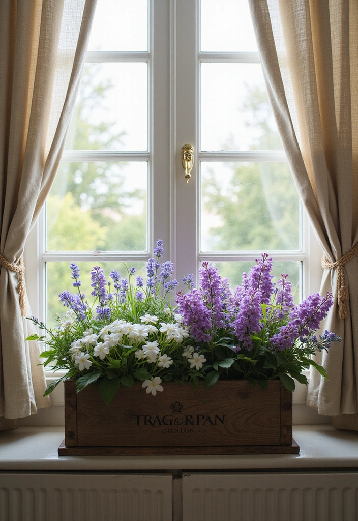 21 Seasonal Flower Boxes for Windows That Will Keep Your Home Blooming Year-Round! - 19. Scented Serenity: Fragrant Blooms