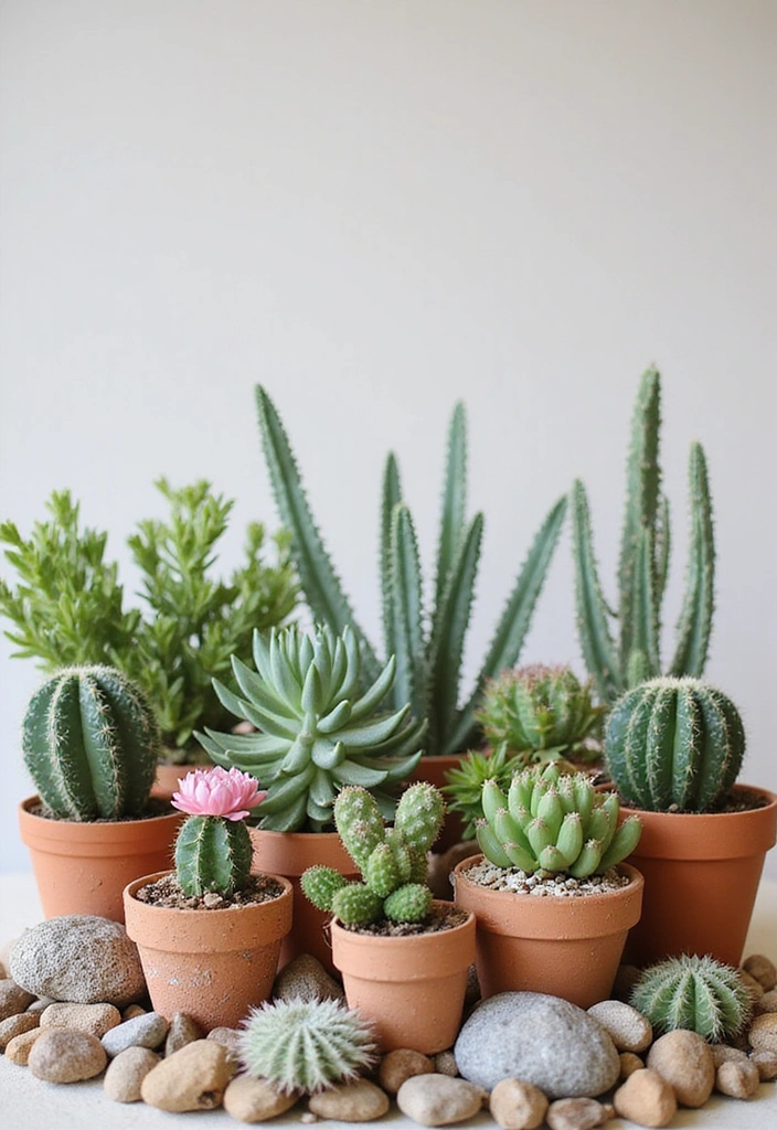 22 Seasonal Flower Garden Ideas That Ensure Year-Round Beauty in Your Yard! - 12. Seasonal Succulents: Colorful Cacti Displays
