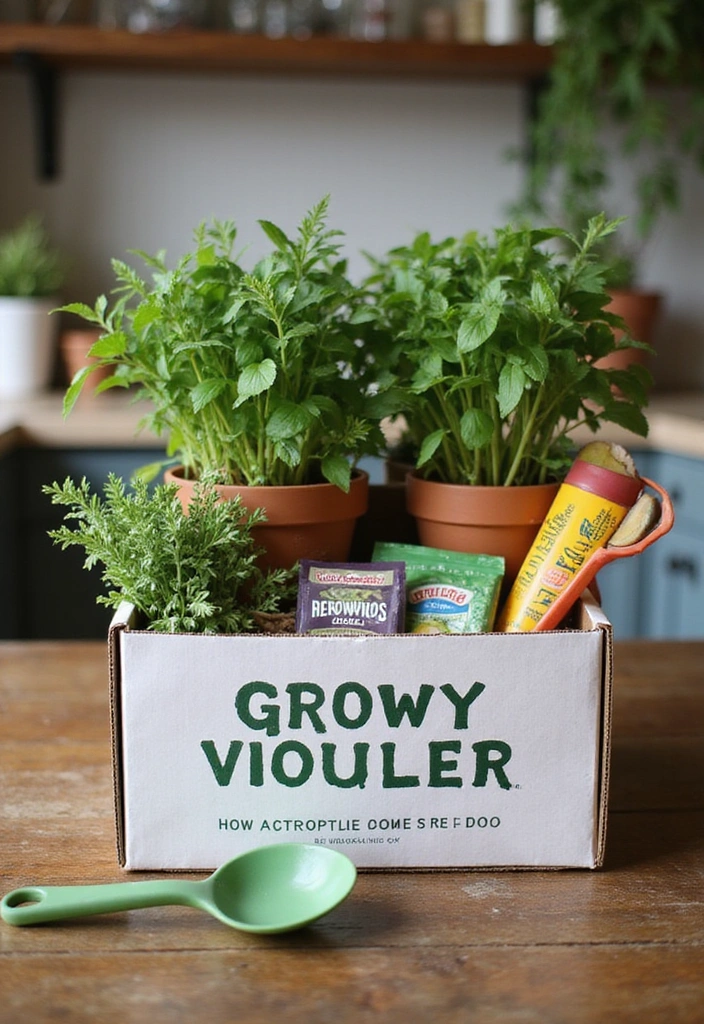 15 DIY Indoor Herb Garden Hacks That'll Transform Your Space (Wait Until You See #8!) - 15. Indoor Herb Garden Subscription Box