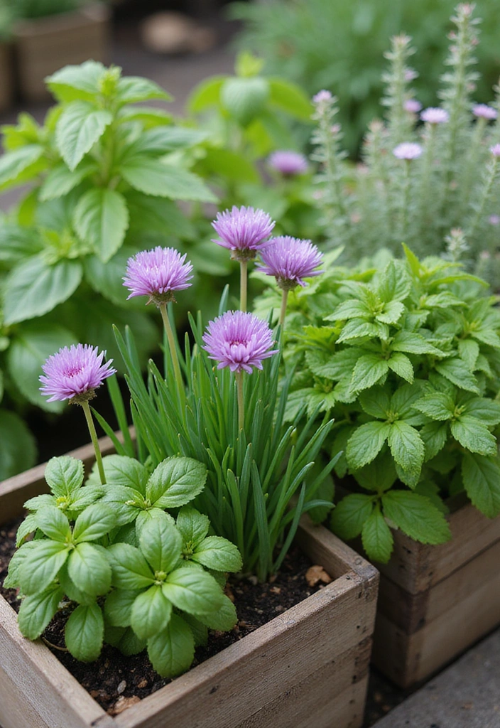 22 Seasonal Flower Garden Ideas That Ensure Year-Round Beauty in Your Yard! - 9. Edible Elegance: Flowering Herbs
