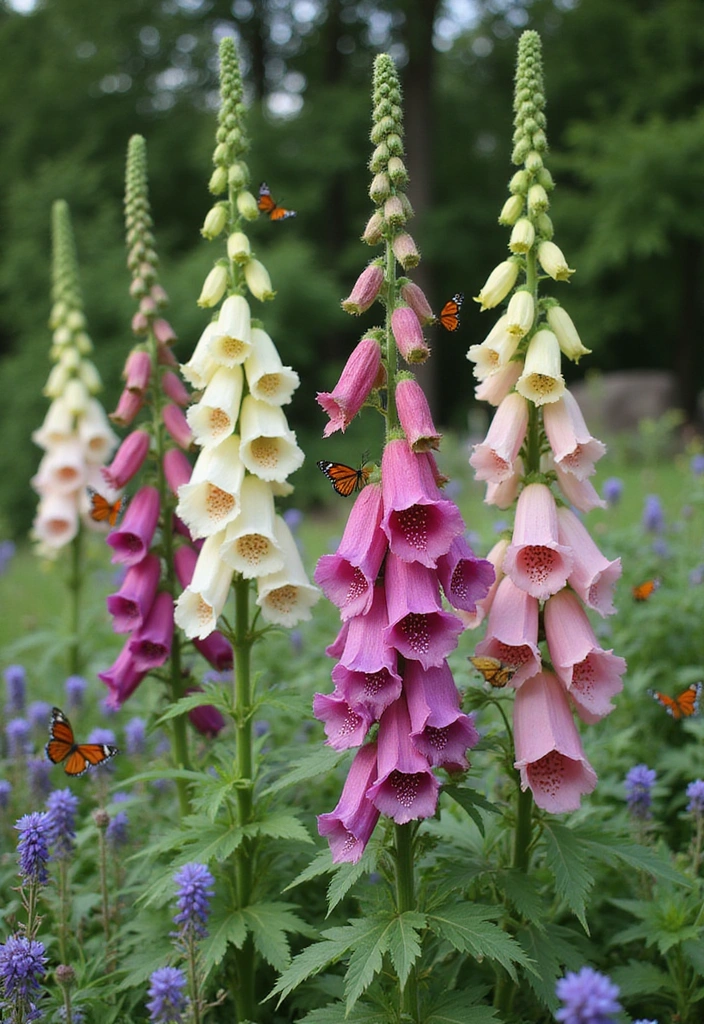 20 Colorful Perennial Flowers That Will Make Your Neighbors Envy Your Garden! - 13. Foxglove (Digitalis purpurea)