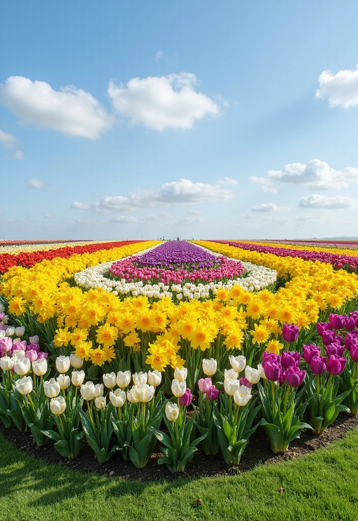 22 Seasonal Flower Garden Ideas That Ensure Year-Round Beauty in Your Yard! - 1. Spring Symphony: Tulips and Daffodils
